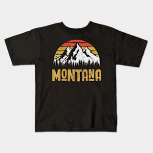 Montana mountain adventure Kids T-Shirt